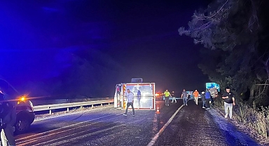 Kemer’de yola dökülen mazot kazaya neden oldu 