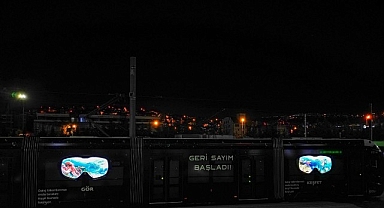 Kocaeli’de tramvaylar su altı dünyasına dönüştü