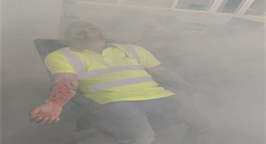 Konak Tünelleri’nde gerçeğini aratmayan deprem ve yangın tatbikatı