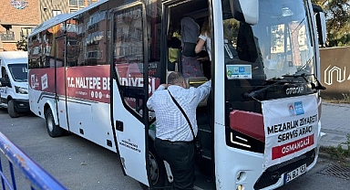 Maltepe’de bayramda mezarlıklara ücretsiz ring seferleri başladı