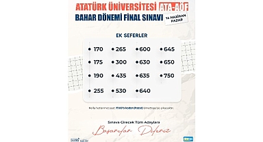 ATA-AÖF sınavına 15 farklı hat desteği