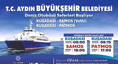 Aydın Büyükşehir Belediyesi’nin Deniz Otobüsü Seferleri Başladı