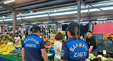 Bakırköy Zabıtasından Pazarlarda Sıkı Denetim