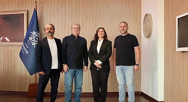 Başkan Çerçioğlu’na Aydın Manifaturacılar ve Tuhafiyeciler Esnaf Odası Başkanı Tavil’den Ziyaret
