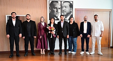 Başkan Çerçioğlu’na Türkiye Gençlik Vakfı Aydın İl Temsilciliği’nden Ziyaret