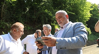 Başkan Sandıkçı Sahada: Dronla Yerinde İnceleme 