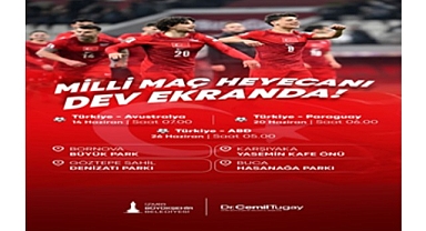 İzmir'de dünya kupası heyecanı dev ekranlarda yaşanacak