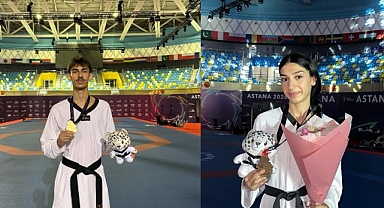 Kaan’dan altın, Zehra’dan bronz