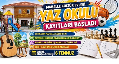 Mahalle Kültür Evlerinde Yaz Okulu Heyecanı Başlıyor