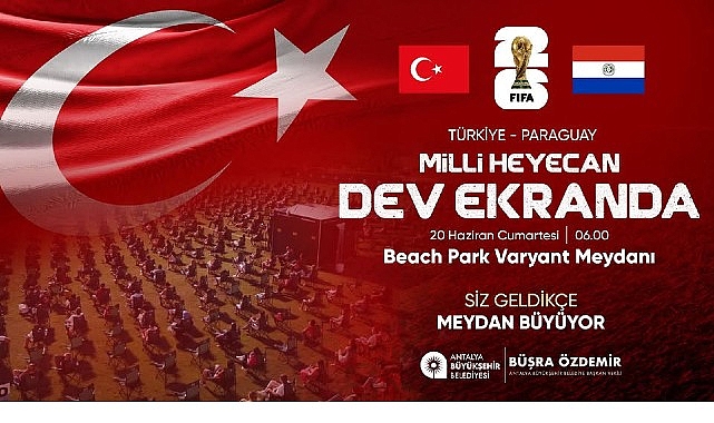 Milli maç heyecanı Varyant Meydanı'nda yaşanacak