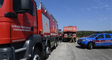 Urla Balıklova’da orman yangını alarmı