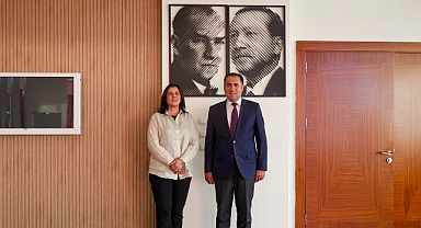 Başkan Çerçioğlu'na Aile ve Sosyal Hizmetler İl Müdürü Türkoğlu'ndan Ziyaret