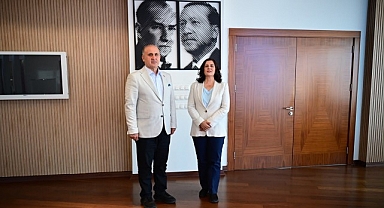 Başkan Çerçioğlu'na İncirliova Belediye Başkanı Aytekin Kaya'dan Ziyaret