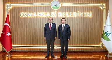 Başkan Erkan Aydın, KKTC 5. Cumhurbaşkanı Ersin Tatar'ı Ağırladı