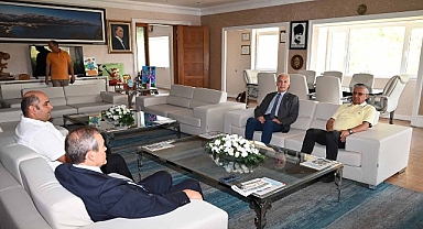Başkan Topaloğlu, ATSO Başkanı Hacısüleyman ile bir araya geldi