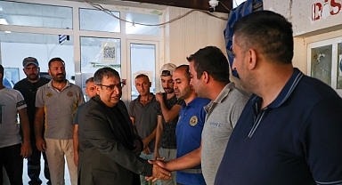 Başkan Vekili Benzer, mesaiye Park Bahçeler şantiyesinde başladı