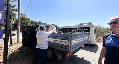 Bornova’da görsel kirliliğe zabıta freni