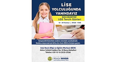 Buca Belediyesi’nden lise adaylarına büyük destek