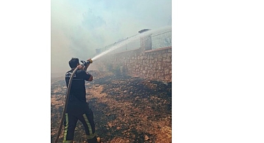 Büyükşehir İtfaiyesi’nden orman yangınına müdahale 