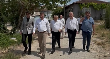 İnegöl Belediyesi Kırsalda Üst Yapı Hamlesini Sürdürüyor