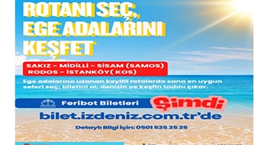 İZDENİZ’den Ege adalarına online feribot bileti kolaylığı