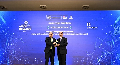 İzmir Bakırçay Üniversitesi'nin Sürdürülebilir Kampüs Projesine Verimlilik Ödülü