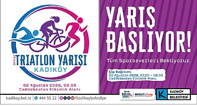 Kadıköy'de Sprint Triatlon İçin Geri Sayım Başladı
