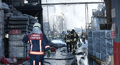 Kahramankazan'da Fabrika Yangını