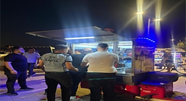 Karantina Parkı’nda izinsiz seyyar satışa ortak denetim