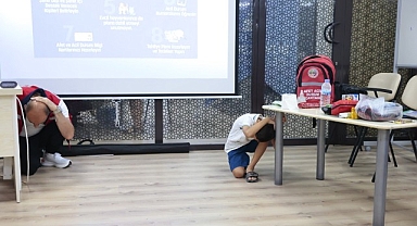 Konaklı çocuklara Afet Farkındalık Atölyesi 