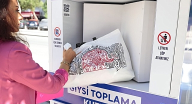 Konaklıların eski giysileri çöpe değil geri dönüşüme gidiyor
