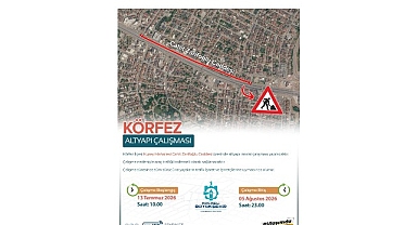 Körfez Cahit Zarifoğlu Caddesi trafiğe kapatılacak