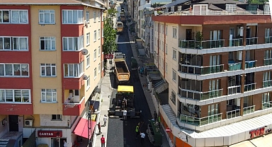 Maltepe'de Asfalt Çalışmaları Sürüyor