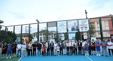 Süleymaniye Mahallesinde Yeni Semt Sahası Törenle Açıldı