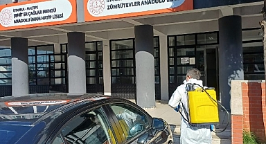 82 okulda dezenfeksiyon ve ilaçlama seferberliği