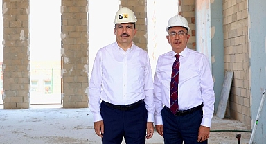 Başkan Altay ve Başkan Kavuş Gödene Mahallesi’nde İnşaatı Süren Büyükşehir Gençlik Kampüsü’nü İnceledi