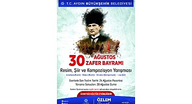 Başkan Çerçioğlu'ndan 30 Ağustos Temalı Ödüllü Resim, Şiir ve Kompozisyon Yarışması