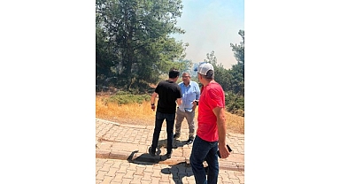 Buca’nın kahramanları yangınla mücadelede aktif rol alıyor