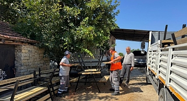 Büyükşehir’den Manavgat’a bank ve piknik masası desteği