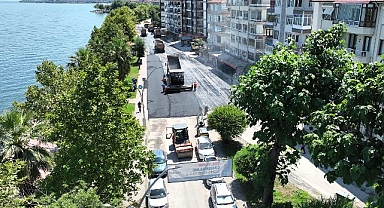 Karamürsel Plaj Yolu Caddesi yenilendi