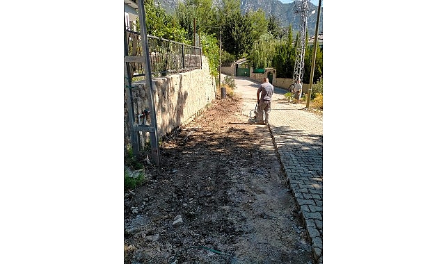 Kemer’de altyapı çalışmaları