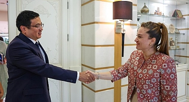 Kırgız Cumhuriyeti Antalya Başkonsolosu Başkan Vekili Özdemir’i ziyaret etti