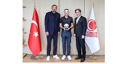Koray GYO’dan TBF Başkanı Hidayet Türkoğlu'na ziyaret
