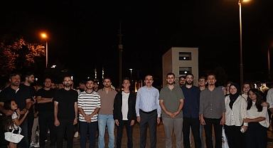 Taş Bina’da “Konya Bisiklet Festivali” Temalı Video Mapping ve Drone Gösterisi Yapıldı