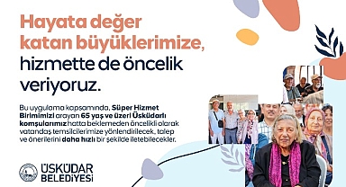 Üsküdar Belediyesi’nden 65 Yaş ve Üzeri Komşulara Öncelikli Hizmet