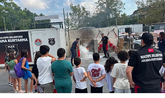 Yaz okulu öğrencileri afetler hakkında bilinçlendi
