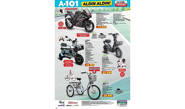 A101’de Motosiklet Fırsatı