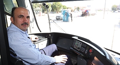 Başkan Altay, Tamamlanan Adliye-Şehir Hastanesi Tramvay Hattı’nda Test Sürüşü Yaptı
