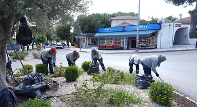 Burhaniye’de Park ve Yeşil Alanlarda Bakım Çalışmaları Sürüyor