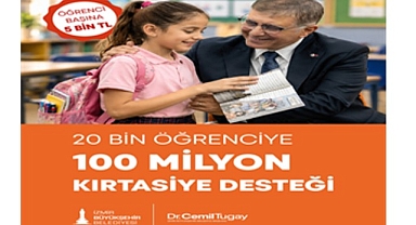 Büyükşehir’den 100 milyon TL’lik kırtasiye desteği